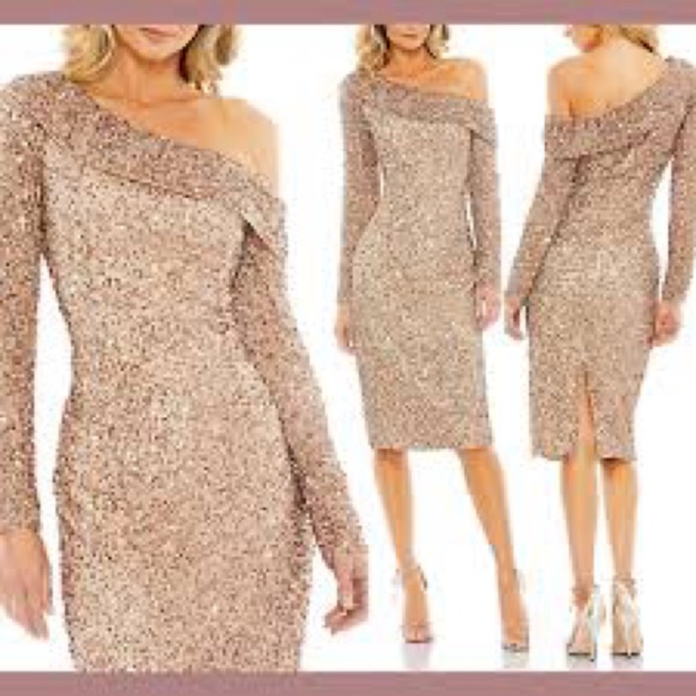 ✔️#88B BNWT MAC DUGGAL OFF SHOULDER DRESS #5595